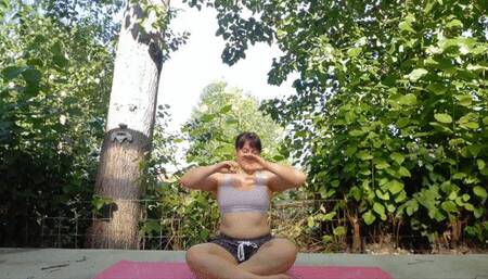 Outside Stretching Yoga