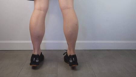 Calf Raises and Leg Lifts in Black Tennis Shoes WMV 720