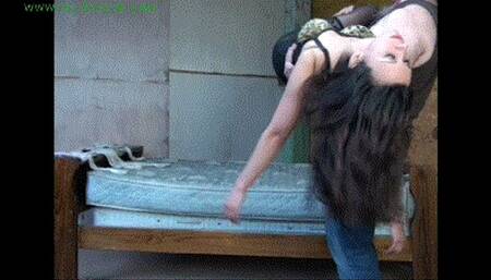Hogtied in her lingerie (MP4 7000kbps)