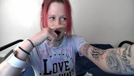 Yawning coughing and smoking