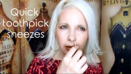 Quick toothpick sneezes mp4