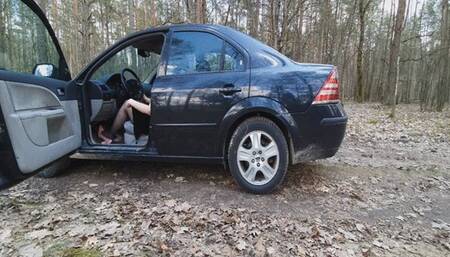 Hard Revving in Pink Suede High Heels WMV