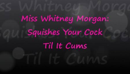 Miss Whitney Morgan Squishes Your Cock To Cum - wmv