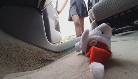 CANDID ACCIDENTAL Plushie trample in Car Buffalo Boots WMV