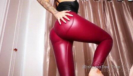 Leather Ass worship JOI