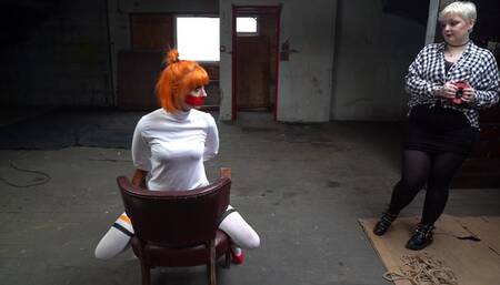 1042 Amber taped to the Chair by Roxie