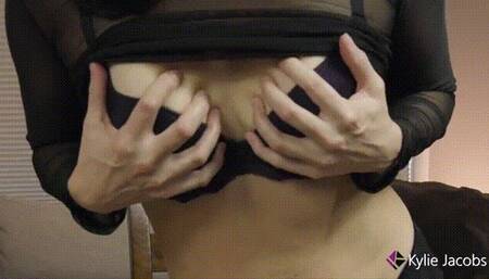 Jerk Off to My Titties - Kylie Jacobsx - MP4 720p HD