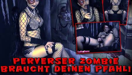 Pervert zombie needs your pole! Happy Halloween