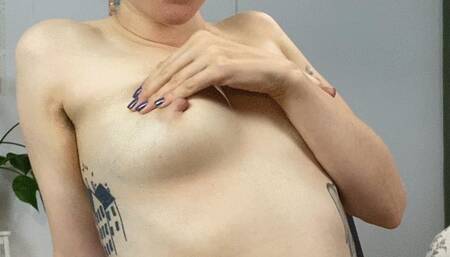 Fingering my hairy pussy and sucking my toes