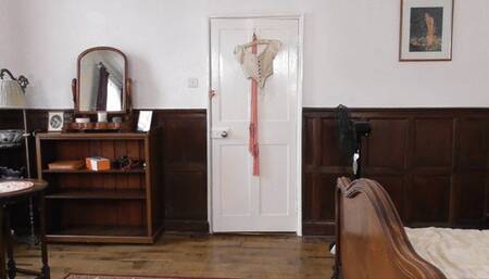 Lesbian foursome in a stately home