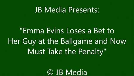 Emma Evins Loses a Bet at the Ballgame - HD
