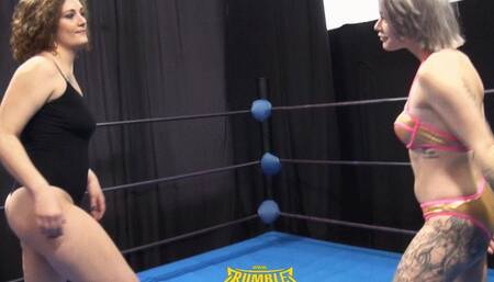 Anasthesia vs Candy - Female Pro-Wrestling Fight - RM187 - FullHD