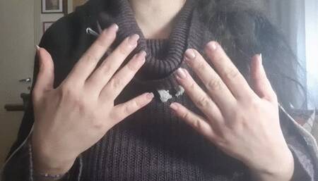 SEXY HANDS TEAR NEWSPAPERS PAGES AND MAKE RELAXING SOUNDS