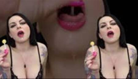 Drool on your dick loser! Spit fetish humiliation JOI