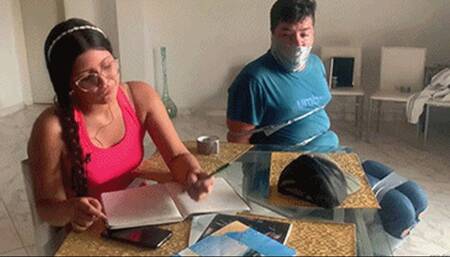 Mary & Felipe in: Bound, Gagged & Ridiculed By The Nerdy Girl From Class! (high res mp4)