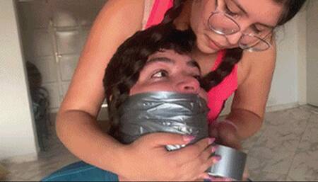 Mary & Felipe in: Bound, Gagged & Ridiculed By The Nerdy Girl From Class! (mp4)