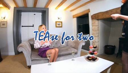 TEAse for two, sexy milfs blonde Lucy and redhead Red in an afternoon of lesbian fun