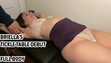 BRIELLA’S TICKLE TABLE DEBUT - FULL BODY