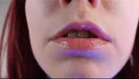 VERY Shiny Lipgloss JOI MP4 640 Lip fetish
