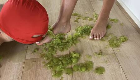 Grapes Crushing Foot Licking - Mistress Rose