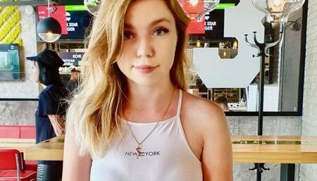 Make Risky Public Deepthroat in Middle of the Park! Cum in Throat