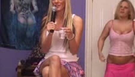 Jamie Lee and Leah Caprice's Live webcam 28th Jan 2006