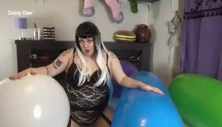 BBW Huge Balloon Pop & Cum