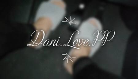 DANI driving, playing and flooring barfoot in slippers | pedalpumping