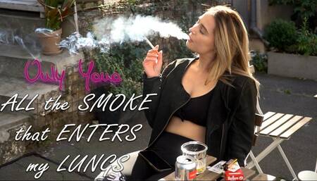 All the smoke that enters my lungs