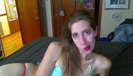 Chew on side of mouth
