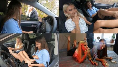 Nicky takes lonely Lucy to the car and gives her a smoke