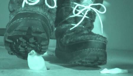 Tanja and the merciless Hilfiger snow-boot-soles vs cock - Cam 1