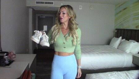 Hotel Room sneaker sniffer intruder Sock Worship