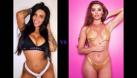 *Itching-Powder Special* Bra and Panties Match (Strip-Wrestling Match) w, Loser gets strapped in a nappy (diaper)!! ~ Tammy Pink vs Madison Black | (November 2021)