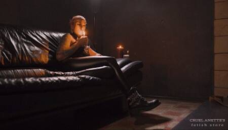 Candlelight and cigarette FHD MP4