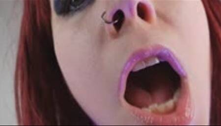 VERY Shiny Lipgloss JOI WMV 720 Lip fetish