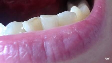 18 minutes of my down teeth in close up to cam mp4