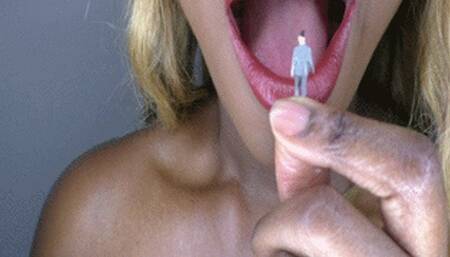 Giant meaty hungry lips