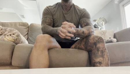 at home doing nothing but making feet videos having everything done for me