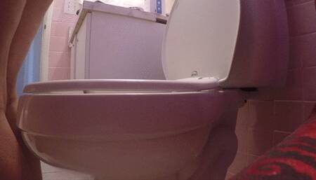 SIde view close up TOILET FETISH