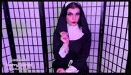 Ninny Nun Forgives Sins with Ball Busting Instructions