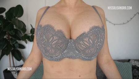 Big Boobs Bouncing In Five Bras