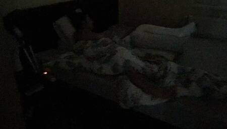 Sock on a fresh broken leg LLC & tease