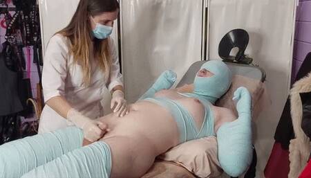 Medfet handjob and denial orgasms for bondaged TGirl (720p)