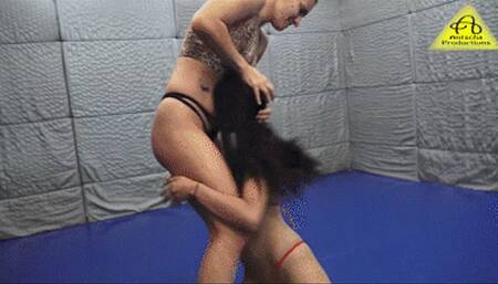 Viktoria vs Hanako onesided wrestlingdomination