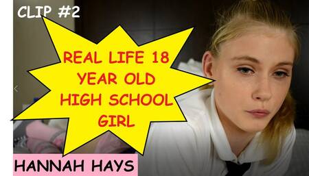 Real life 18 year old high school girl Hannah Hays one of her first scenes with dirty old man Joe Jon clip 2 of 8