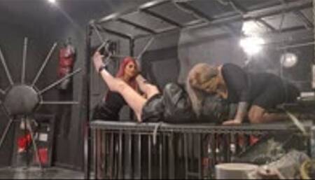 Restrictive Straitjacket Edging with Deprivation Hood