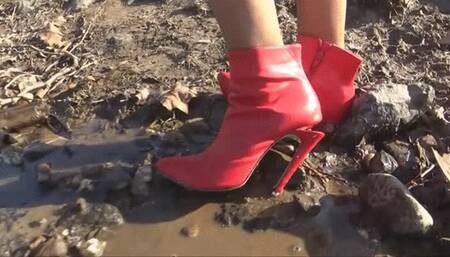 completely ruined high heeled ankle boots - full clip - (1280x720*mp4)