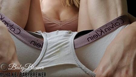 Soaking my Panties with my Cum