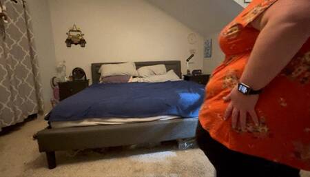 Celia’s Sexy, Slow Strip Tease with Naked Belly Play and Moaning - MP4